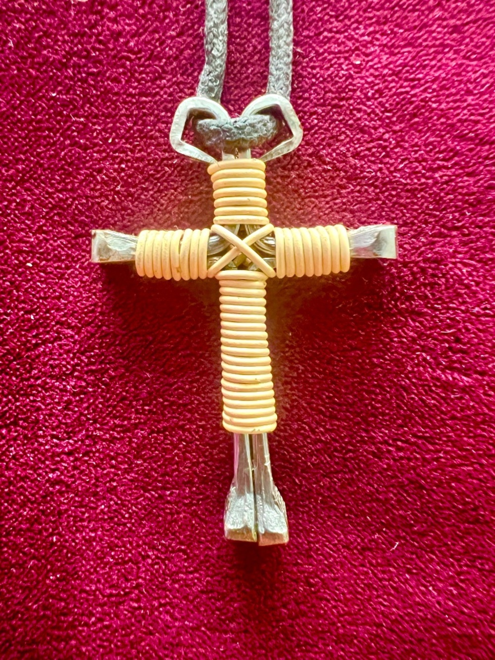 Cross made of NAILS...
